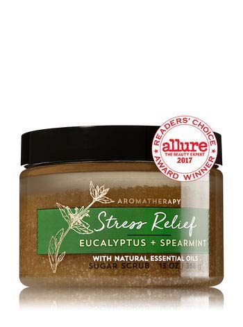 Bath & Body Works AROMATHERAPY Stress Relief Eucalyptus Spearmint Sugar Scrub 13 Fl Oz