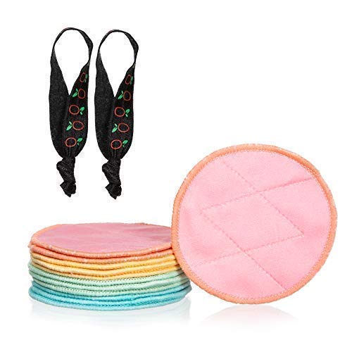 Slowneerg Crystal Velvet Makeup Remover KIT - 12 Pads, Laundry Bag, Dispenser, Hair Ties - All Included - SUPER GRIPPY Facial/Body Wipes, Reusable/Washable.