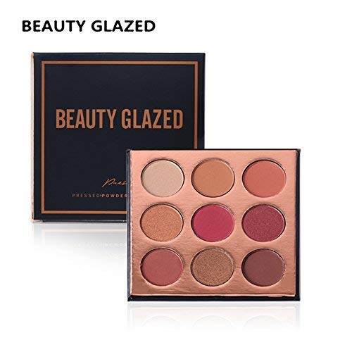 Beauty Glzaed Pro Beauty 9 Colors Makeup Powder Matte Eye Shadow Palette Highly Glitter Shimmer Pigmented Mineral Cosmetic Eyeshadow