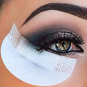 Eyeshadow stencils 100 Pcs Eye Shadow Shields Eye Makeup Pads for Eyelash Extensions or Lip Makeup(White)