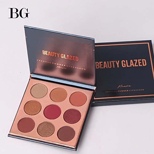 Beauty Glzaed Pro Beauty 9 Colors Makeup Powder Matte Eye Shadow Palette Highly Glitter Shimmer Pigmented Mineral Cosmetic Eyeshadow