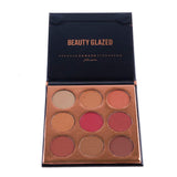 Beauty Glzaed Pro Beauty 9 Colors Makeup Powder Matte Eye Shadow Palette Highly Glitter Shimmer Pigmented Mineral Cosmetic Eyeshadow