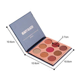 Beauty Glzaed Pro Beauty 9 Colors Makeup Powder Matte Eye Shadow Palette Highly Glitter Shimmer Pigmented Mineral Cosmetic Eyeshadow