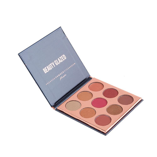 Beauty Glzaed Pro Beauty 9 Colors Makeup Powder Matte Eye Shadow Palette Highly Glitter Shimmer Pigmented Mineral Cosmetic Eyeshadow