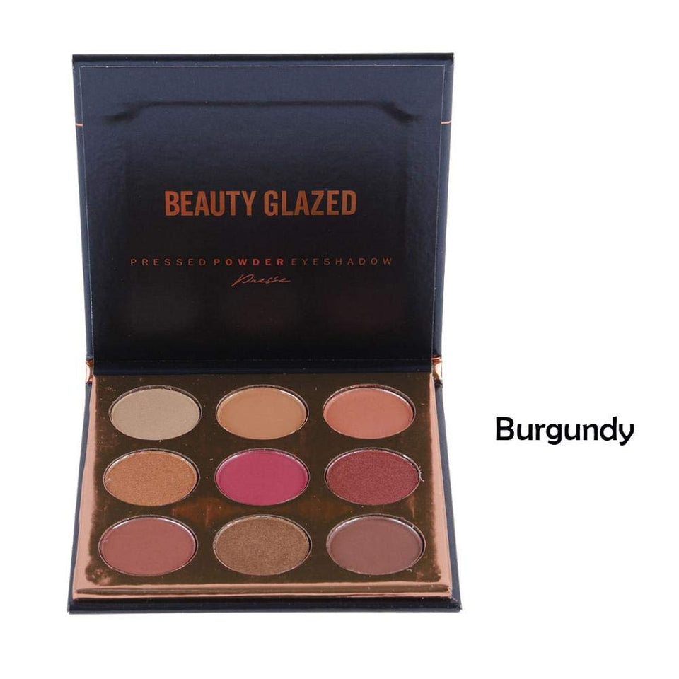 Beauty Glzaed Pro Beauty 9 Colors Makeup Powder Matte Eye Shadow Palette Highly Glitter Shimmer Pigmented Mineral Cosmetic Eyeshadow