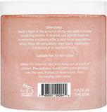 Himalayan Salt Exfoliating Body Scrub 10 oz - All Natural Exfoliates, Moisturizes, With Sweet Almond Oil - Shower and Bath Scrub - Use With Exfoliating Gloves - Great Gifts For Women - Brooklyn Botany