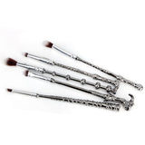La Sante METAL Wizard Wand Potter Makeup Brushes with Gift Bag for Makeup 5pcs Magic Eye Shadow Eyeliner Blending Pencil Lip Brush Beauty Tools
