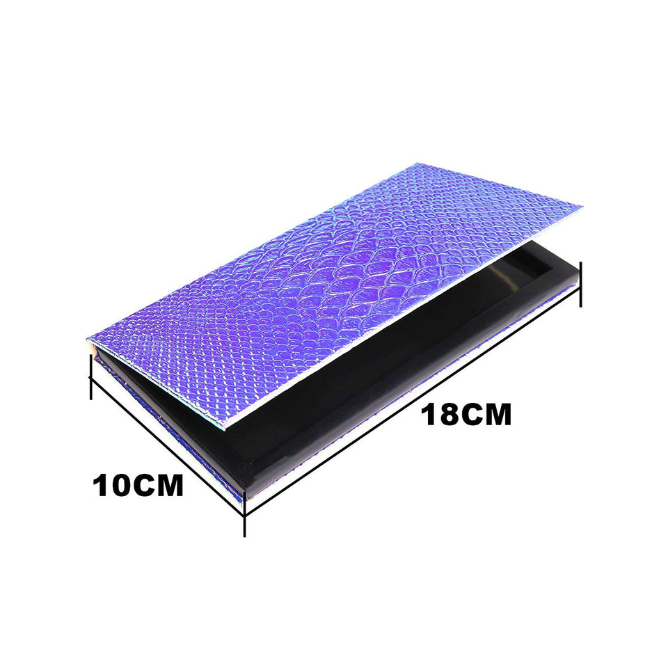 Large Empty Eyeshadow Makeup Box Magnetic Cosmetics Palette Eye Shadow Fish Scale DIY Storage Tray Box Holder, 18101cm