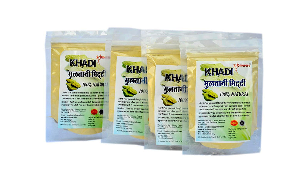 Khadi Omorose Natural Multani Mitti Powder 100gms (No Chemicals)