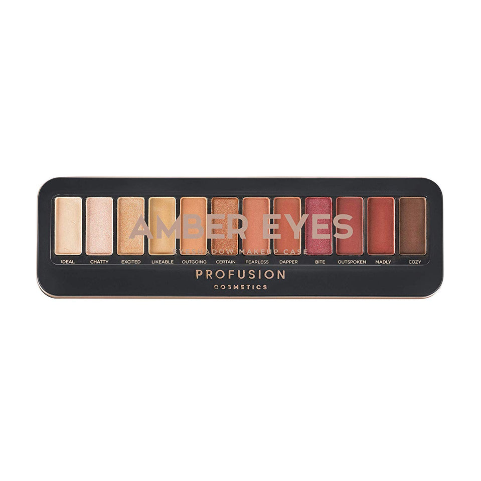 Profusion Cosmetics Pro Makeup Case Amber Eyes Eyeshadow Palette