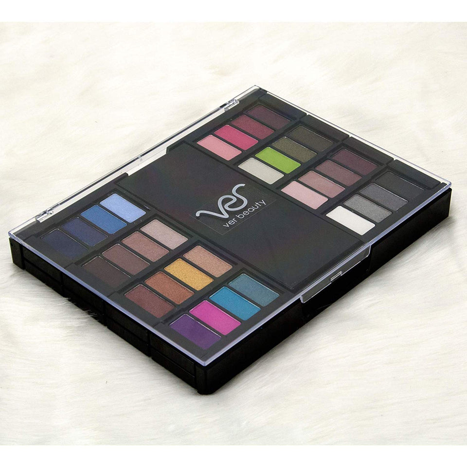 Ver Beauty 58pcs Makeup Gift Palette Set Kit Train Case With Travel Kit and - Vmk1702