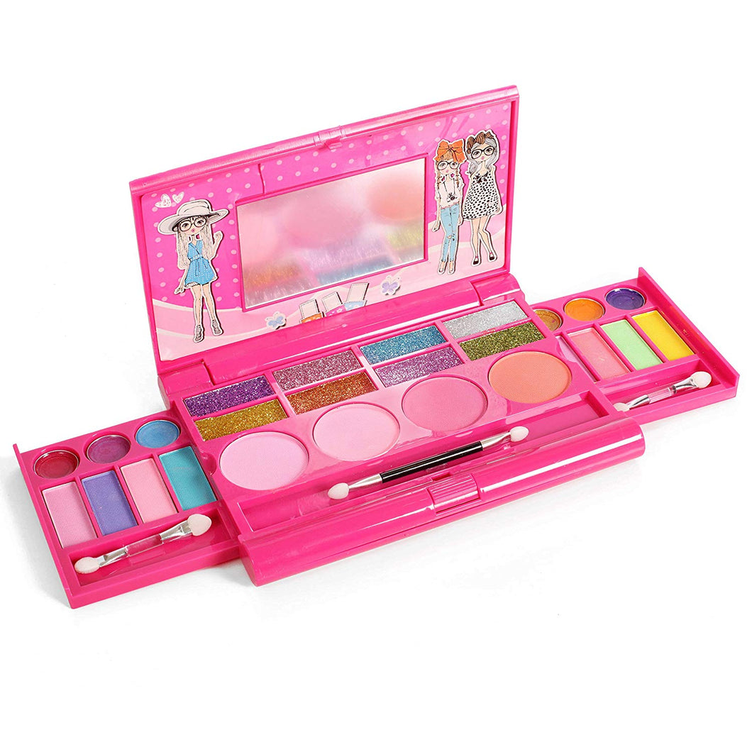 IQ Toys Princess Girl's All-in-One Deluxe Makeup Palette with Mirror