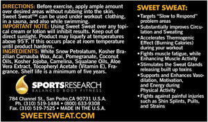 Sports Research Sweet Sweat Jar, 6.5 Ounce